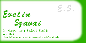 evelin szavai business card